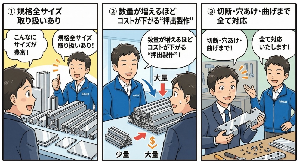 規格全サイズの取り扱いあります！